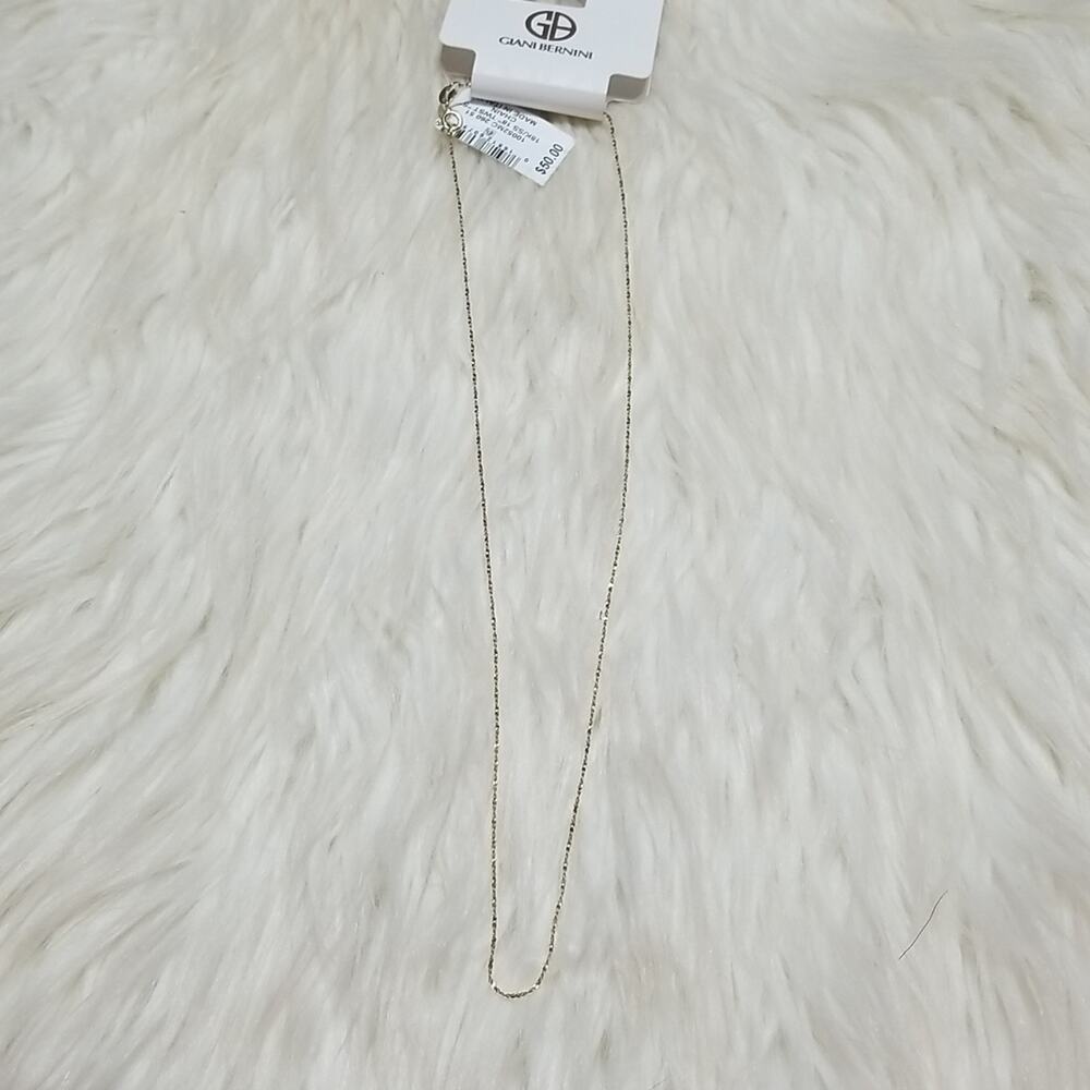 NWT Giani Bernini 18K Gold Over Silver Twist chain 18"